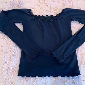 Off the shoulder long sleeve